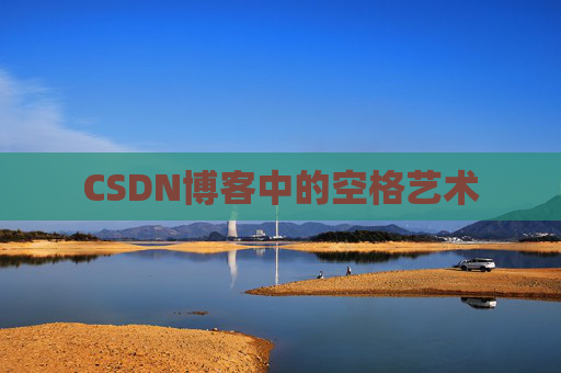 CSDN博客中的空格艺术